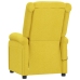 Sillón reclinable eléctrico de tela amarillo