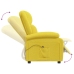 Sillón reclinable eléctrico de tela amarillo