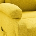 Sillón reclinable eléctrico de tela amarillo