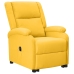 Sillón elevable de tela amarillo