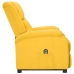 Sillón elevable de tela amarillo