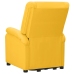 Sillón elevable de tela amarillo