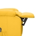 Sillón elevable de tela amarillo