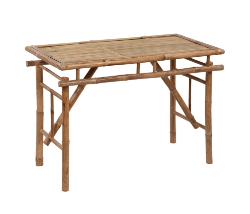 Mesa plegable de jardín de bambú 115x50x75 cm