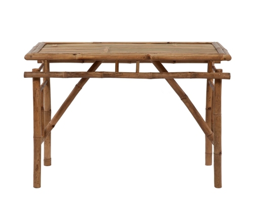 Mesa plegable de jardín de bambú 115x50x75 cm