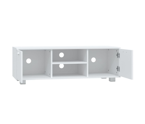 Mueble para TV madera contrachapada blanco 120x40,5x35 cm