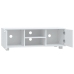 Mueble para TV madera contrachapada blanco 120x40,5x35 cm