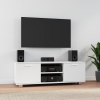 Mueble para TV madera contrachapada blanco 120x40,5x35 cm