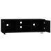 Mueble para TV madera contrachapada negro 120x40,5x35 cm