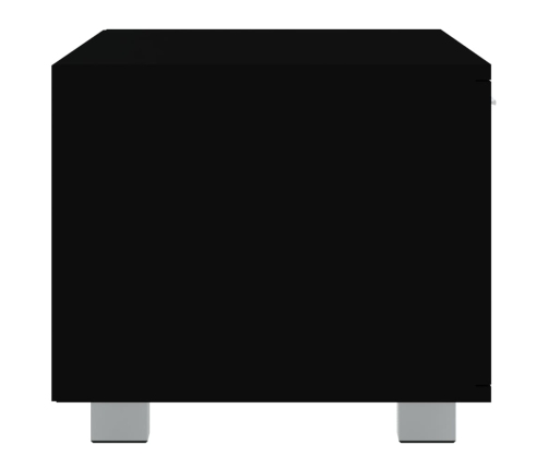 Mueble para TV madera contrachapada negro 120x40,5x35 cm