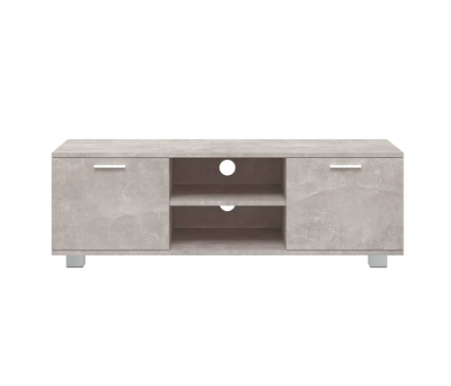 Mueble para TV madera contrachapada gris hormigón 120x40,5x35cm