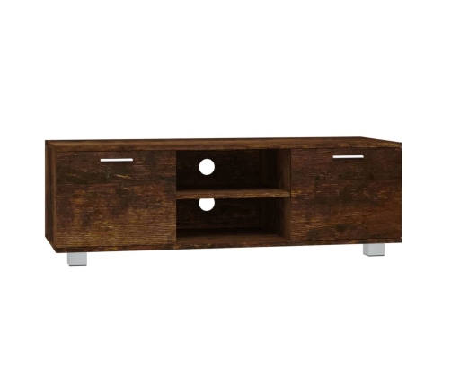 Mueble para TV madera contrachapada roble ahumado 120x40,5x35cm