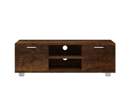 Mueble para TV madera contrachapada roble ahumado 120x40,5x35cm