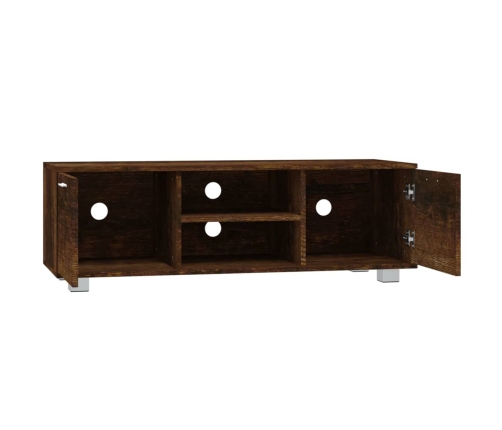 Mueble para TV madera contrachapada roble ahumado 120x40,5x35cm