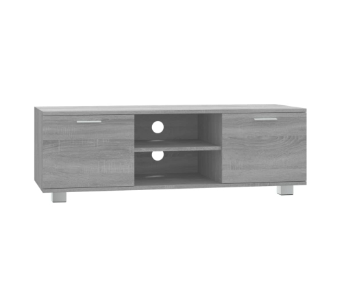 Mueble de TV madera contrachapada gris Sonoma 120x40,5x35 cm