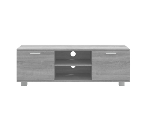 Mueble de TV madera contrachapada gris Sonoma 120x40,5x35 cm