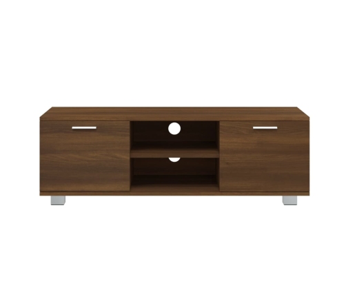 Mueble para TV madera contrachapada marrón roble 120x40,5x35 cm