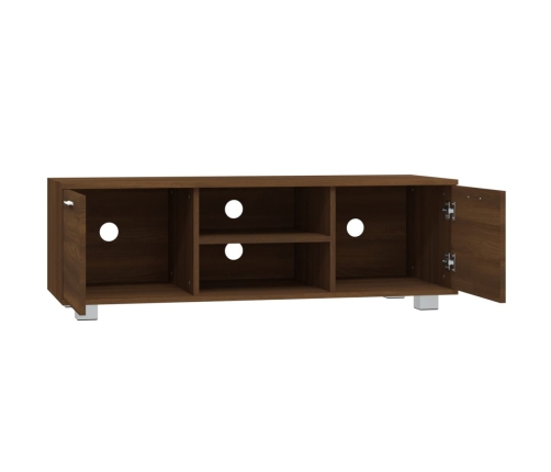 Mueble para TV madera contrachapada marrón roble 120x40,5x35 cm