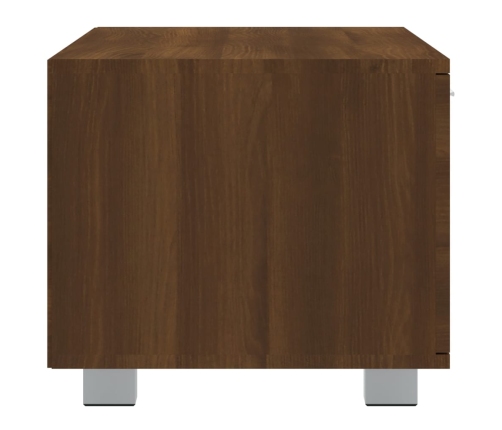 Mueble para TV madera contrachapada marrón roble 120x40,5x35 cm