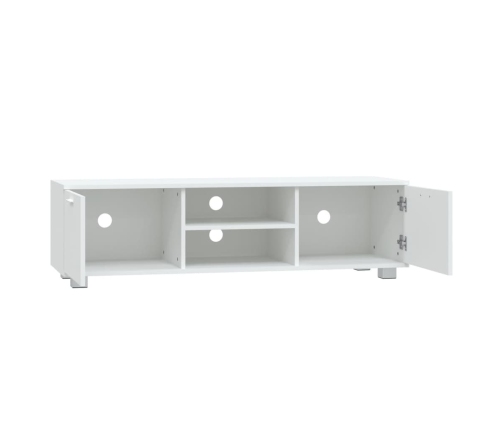 Mueble para TV madera contrachapada blanco 120x40,5x35 cm