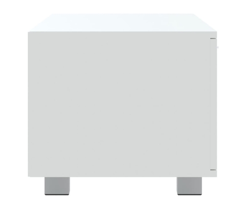 Mueble para TV madera contrachapada blanco 120x40,5x35 cm