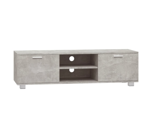 Mueble para TV madera contrachapada gris hormigón 140x40,5x35cm