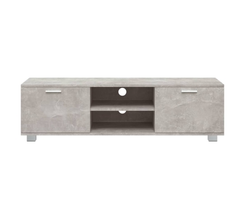 Mueble para TV madera contrachapada gris hormigón 140x40,5x35cm