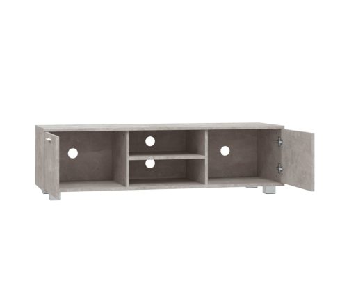 Mueble para TV madera contrachapada gris hormigón 140x40,5x35cm