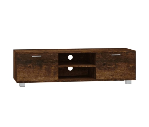 Mueble para TV madera contrachapada roble ahumado 140x40,5x35cm