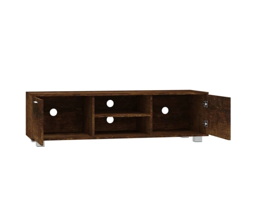 Mueble para TV madera contrachapada roble ahumado 140x40,5x35cm