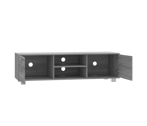 Mueble de TV madera contrachapada gris Sonoma 140x40,5x35 cm