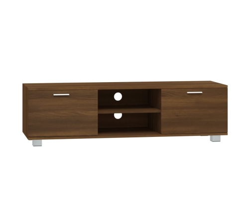 Mueble para TV madera contrachapada marrón roble 140x40,5x35 cm