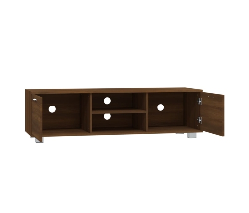 Mueble para TV madera contrachapada marrón roble 140x40,5x35 cm