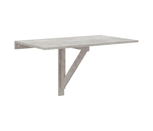 Mesa de pared plegable contrachapada gris hormigón 100x60x56 cm