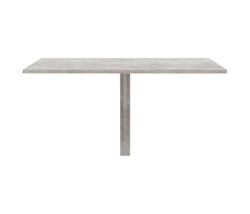 Mesa de pared plegable contrachapada gris hormigón 100x60x56 cm