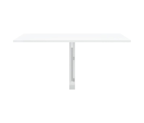 Mesa de pared plegable contrachapada blanco brillo 100x60x56 cm