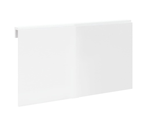 Mesa de pared plegable contrachapada blanco brillo 100x60x56 cm