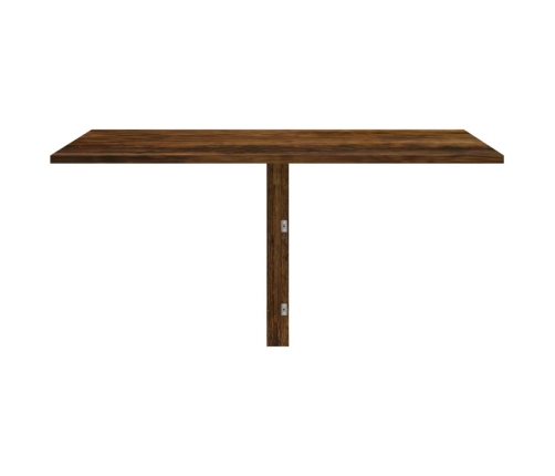 Mesa de pared plegable contrachapada roble ahumado 100x60x56 cm