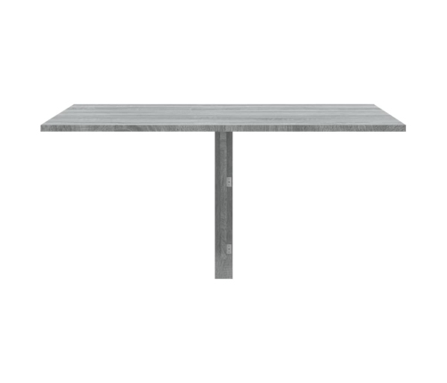 Mesa de pared plegable contrachapada gris Sonoma 100x60x56 cm