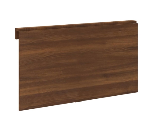 Mesa de pared plegable contrachapada marrón roble 100x60x56 cm