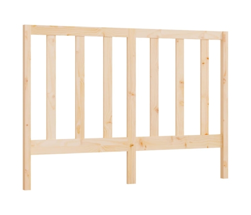 vidaXL Cabecero de cama madera maciza de pino 126x4x100 cm