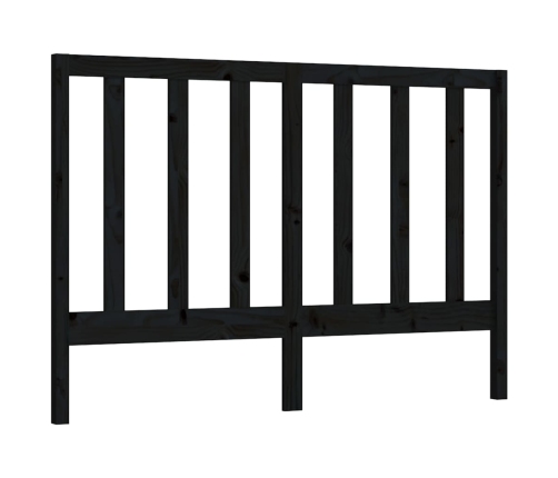 Cabecero de cama madera maciza de pino negro 141x4x100 cm