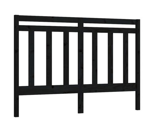 Cabecero de cama madera maciza de pino negro 141x4x100 cm