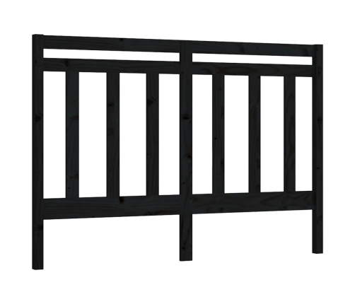 Cabecero de cama madera maciza de pino negro 156x4x100 cm