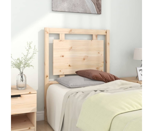 Cabecero de cama madera maciza de pino 80,5x4x100 cm