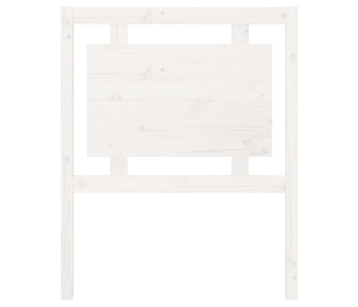 Cabecero de cama madera maciza de pino blanco 80,5x4x100 cm