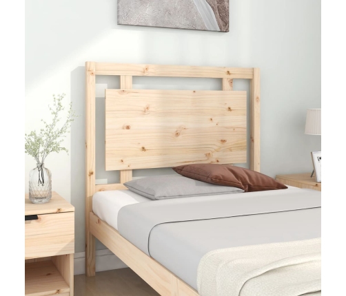 Cabecero de cama madera maciza de pino 95,5x4x100 cm