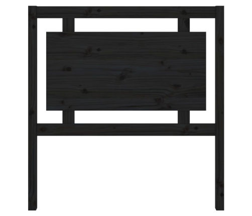 Cabecero de cama madera maciza de pino negro 95,5x4x100 cm