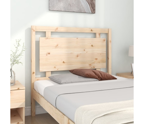 Cabecero de cama madera maciza de pino 105,5x4x100 cm