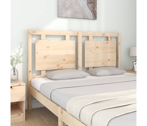 Cabecero de cama madera maciza de pino 145,5x4x100 cm